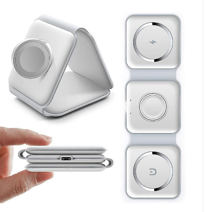 3-in-1 Charging Mat - Paddle Design White - Posh Pickler