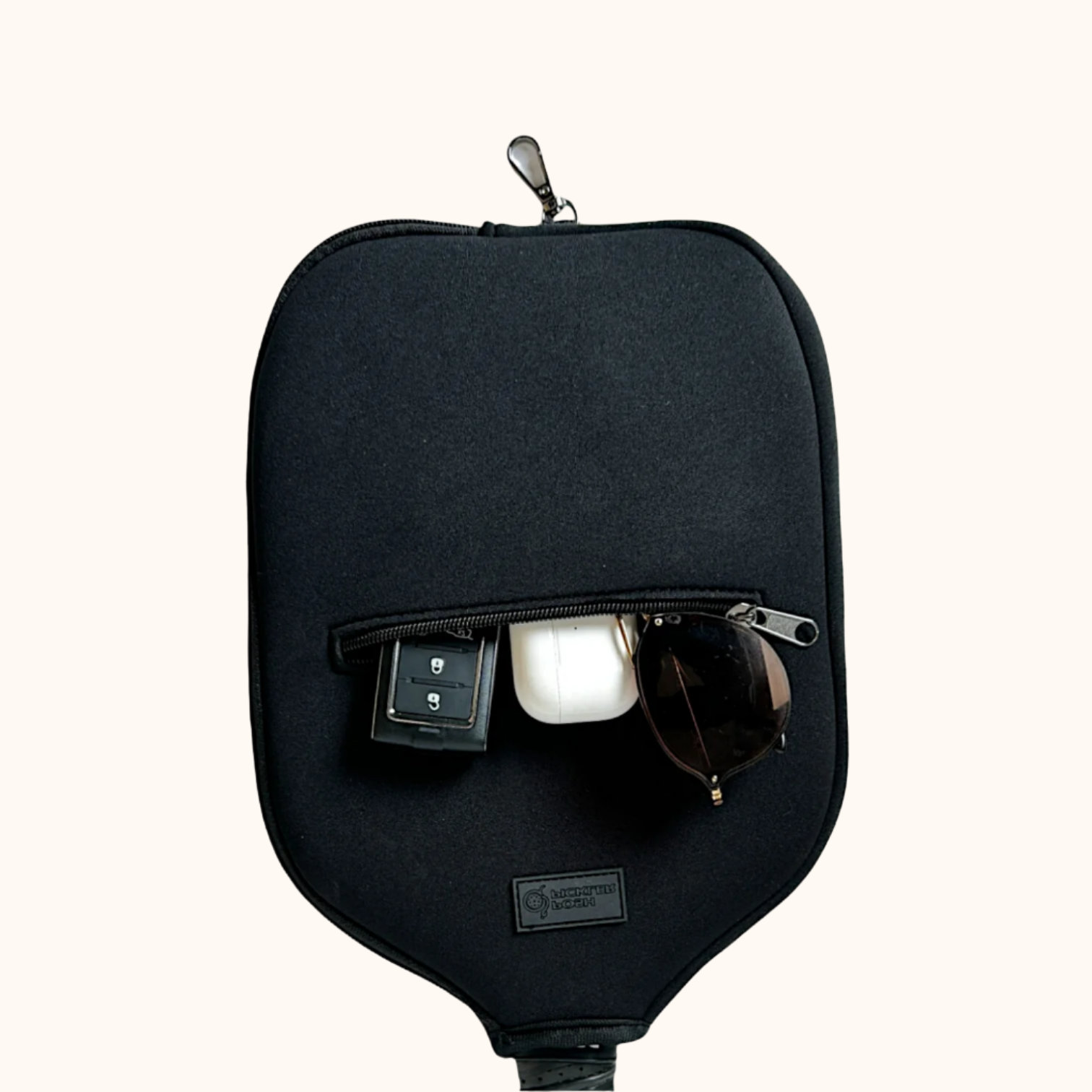 Crossbody Pickleball Paddle Cover - Black - Posh Pickler