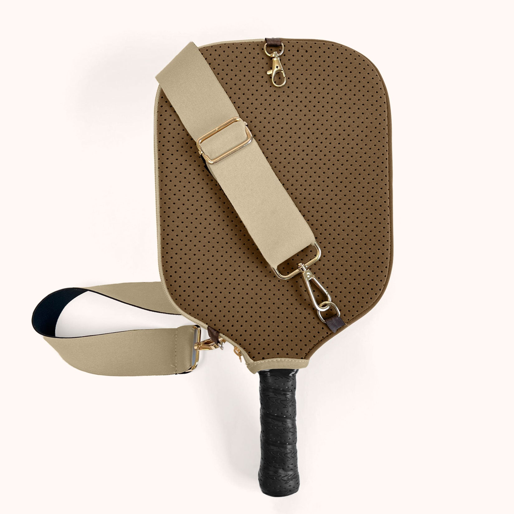 Crossbody Pickleball Paddle Cover | Brown