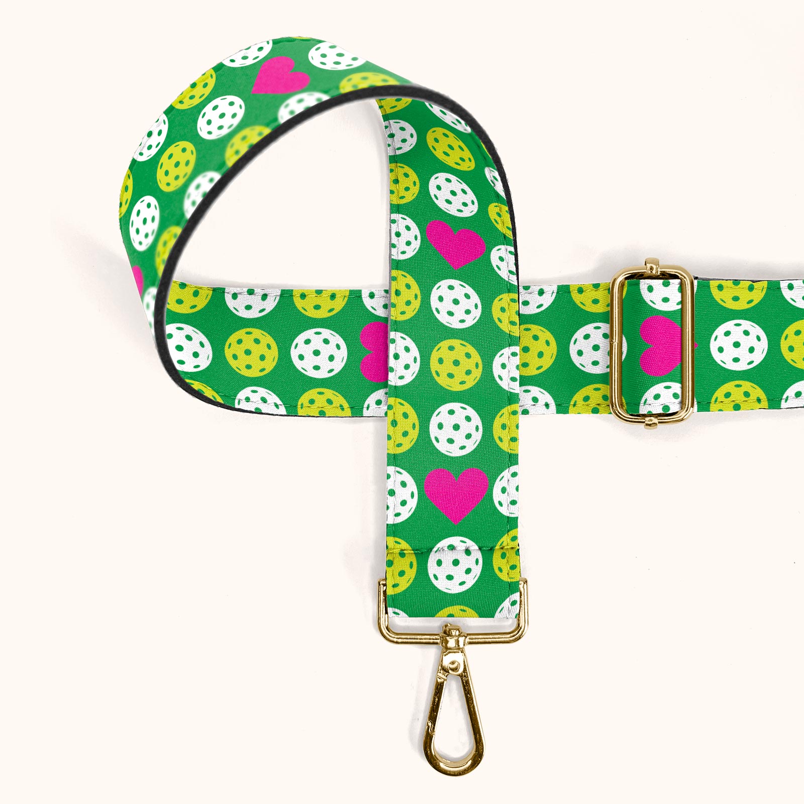 Pickleball Bag & Bag Strap Gift Set- Brown Bag/Pickle Love - Posh Pickler