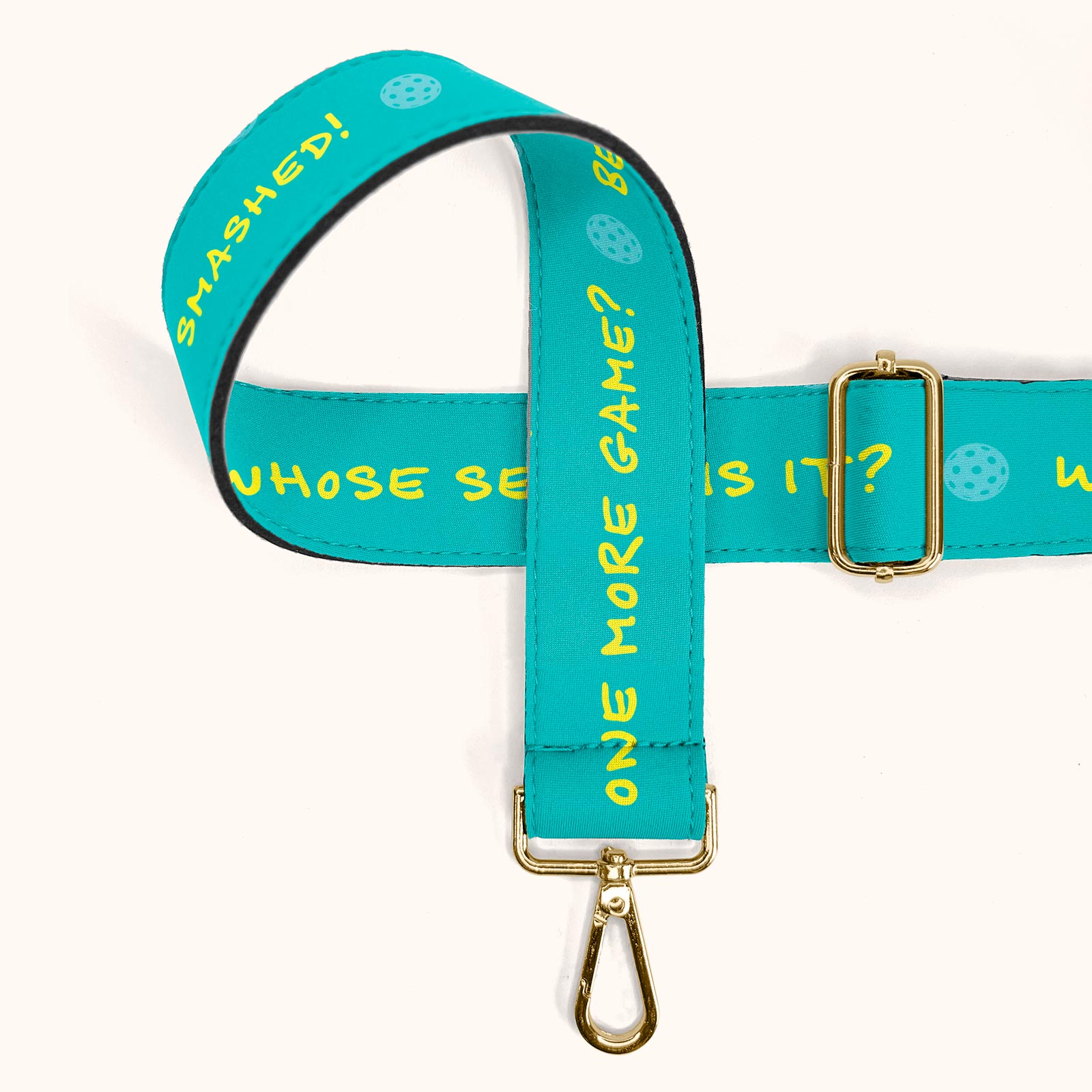 Interchangeable Clip-on Bag Straps - Pickleball designs - Posh Pickler