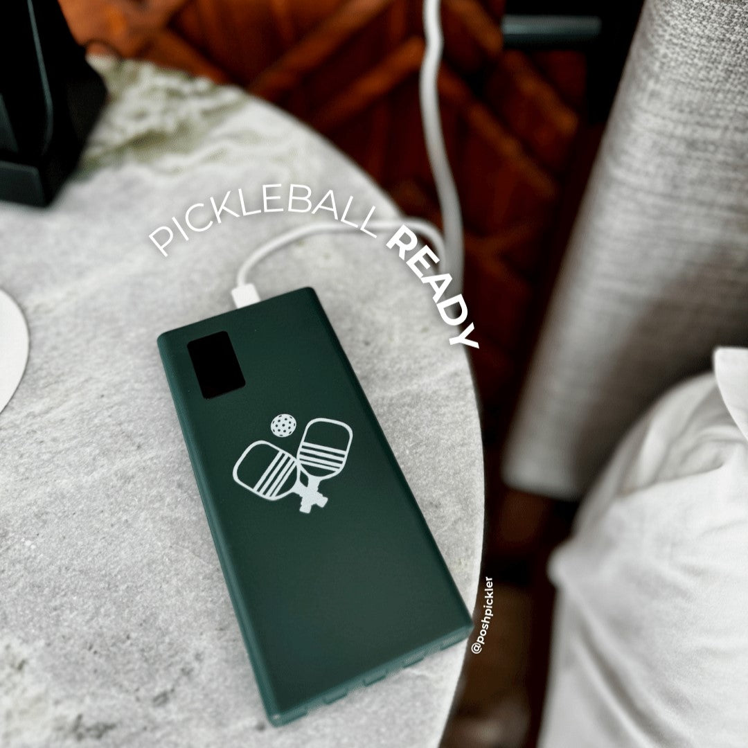 5-in-1 Portable Charger with built-in cords- Green - Posh Pickler