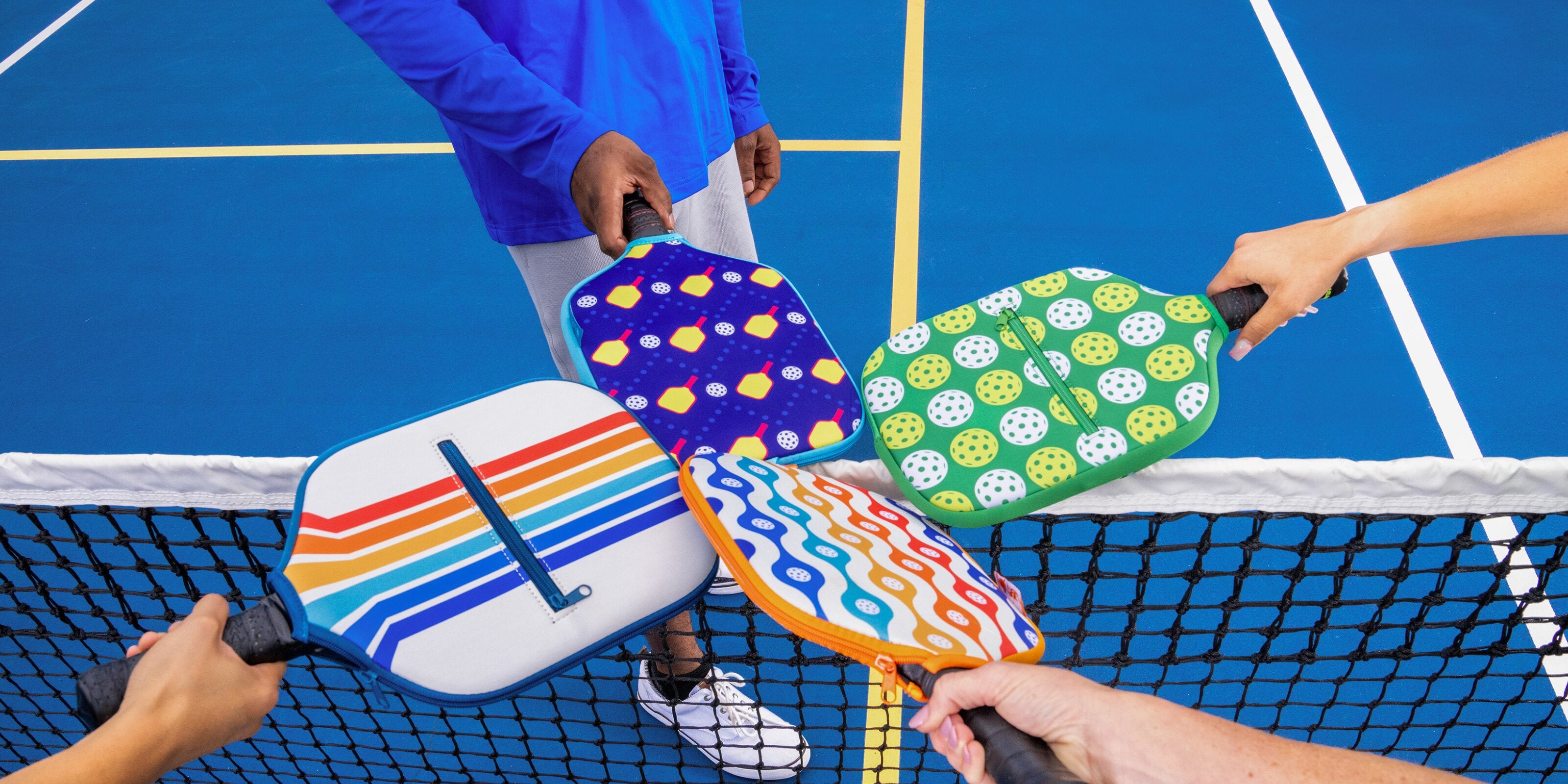 Posh Pickler Pickleball Paddle Covers in 4 designs