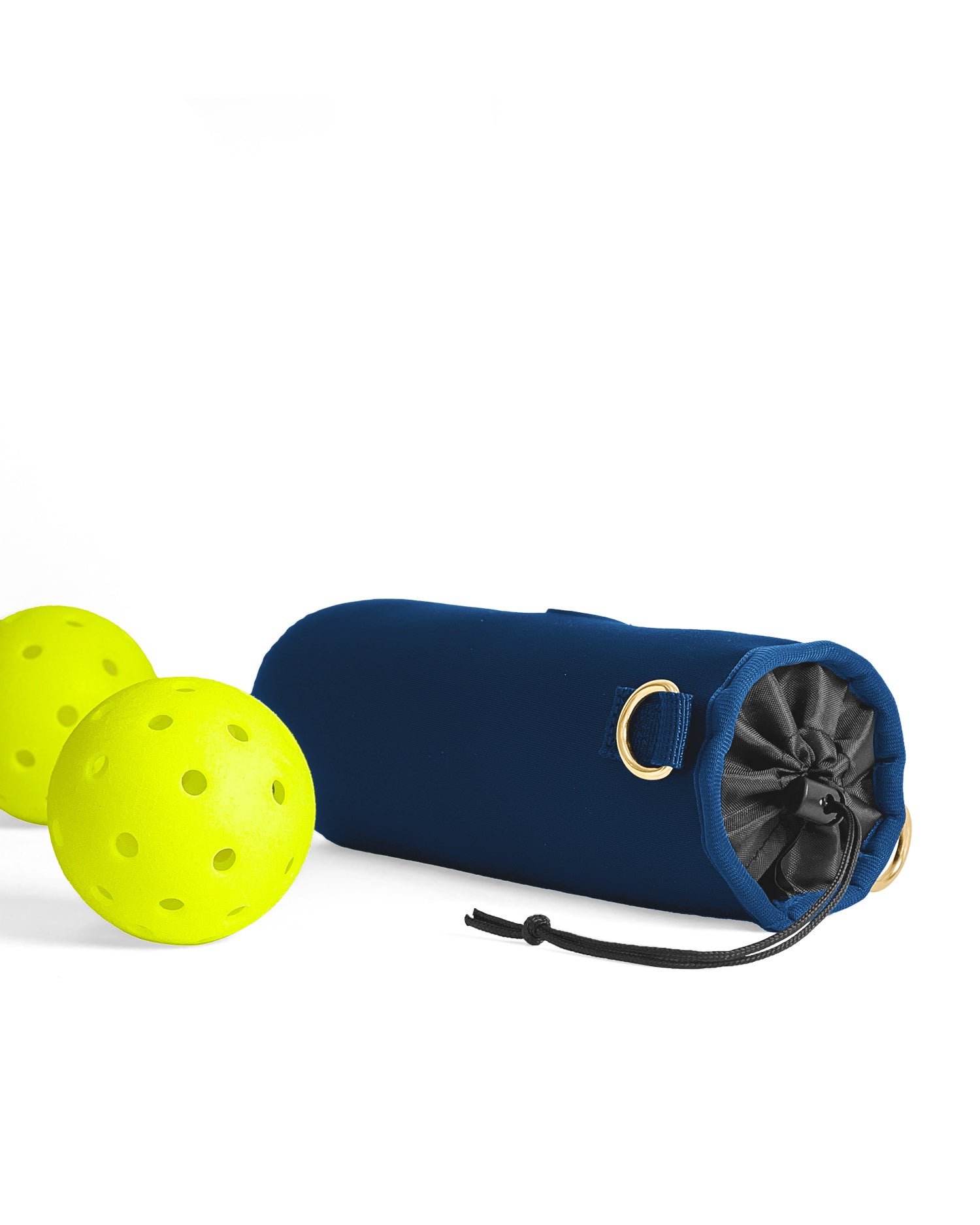 Pickleball Drawstring Pouch in Navy - Posh Pickler