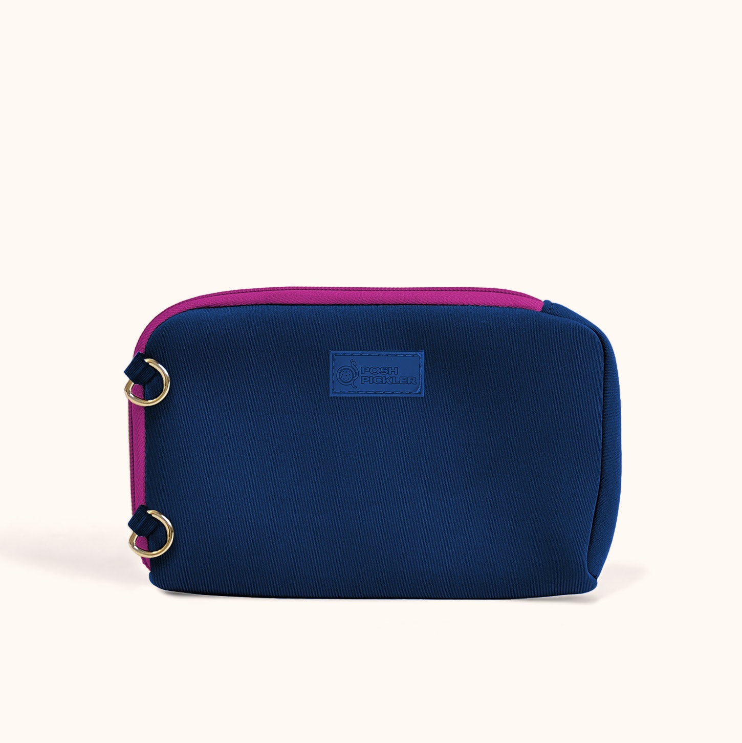 Pickleball Zipper Pouch | Navy - Posh Pickler