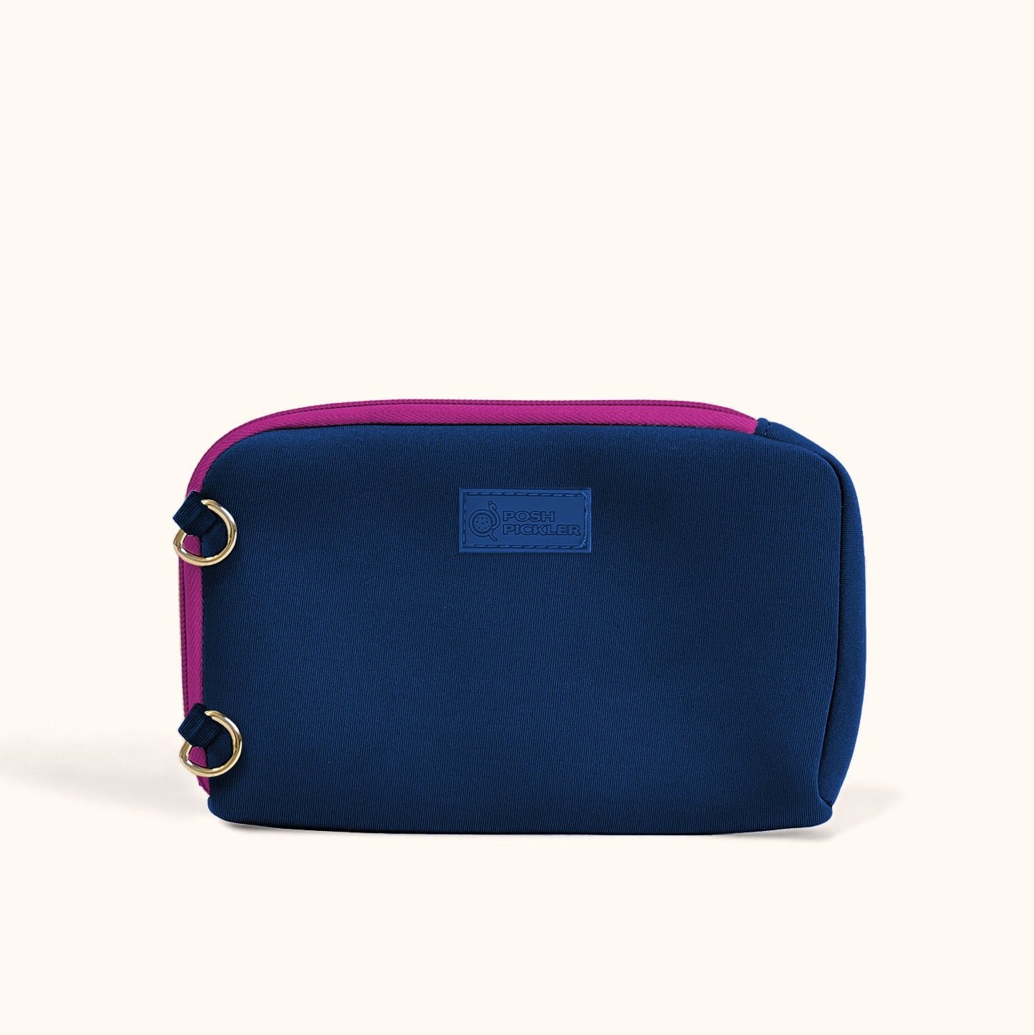 Pickleball Zipper Pouch | Navy - Posh Pickler