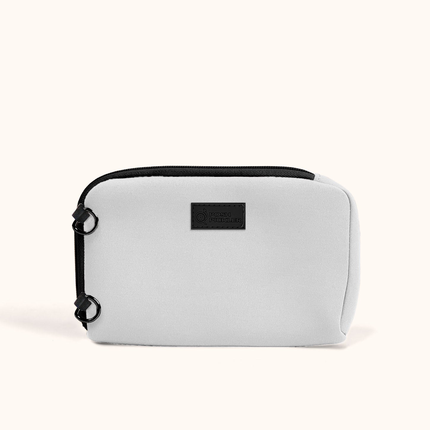 Pickleball Zipper Pouch | Platinum - Posh Pickler