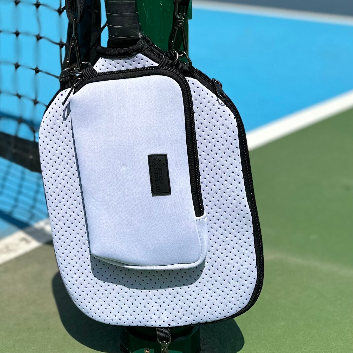 Pickleball Zipper Pouch | Platinum - Posh Pickler