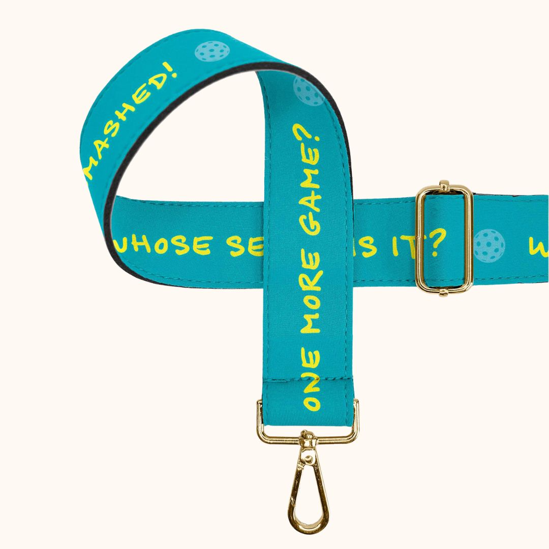 Interchangeable Shoulder Strap - Pickleball Sayings - Posh Pickler