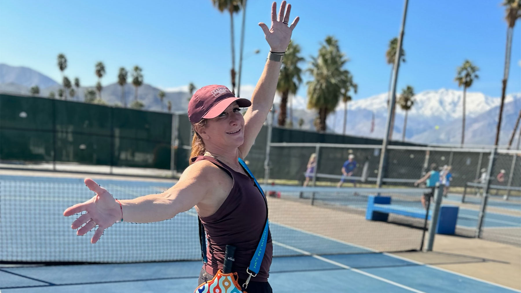 Caren Schweitzer Founder of Posh Pickler on Court