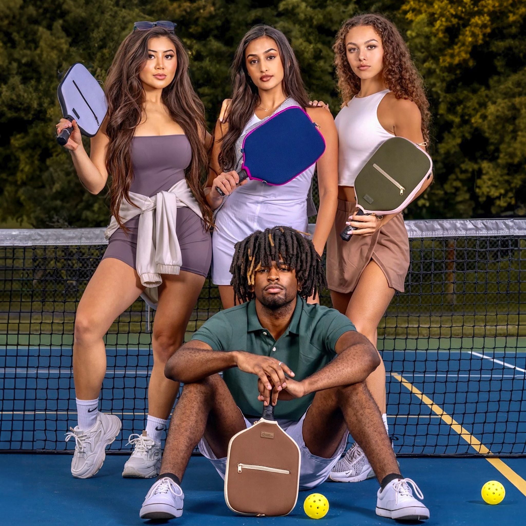 Crossbody Pickleball Paddle Cover - 5 Color Options - Posh Pickler