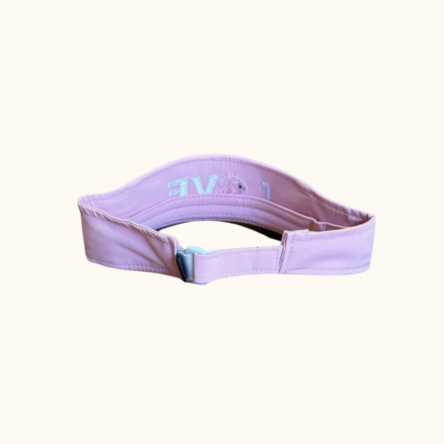 Visor with Pickleball Love Design - Pink - Posh Pickler