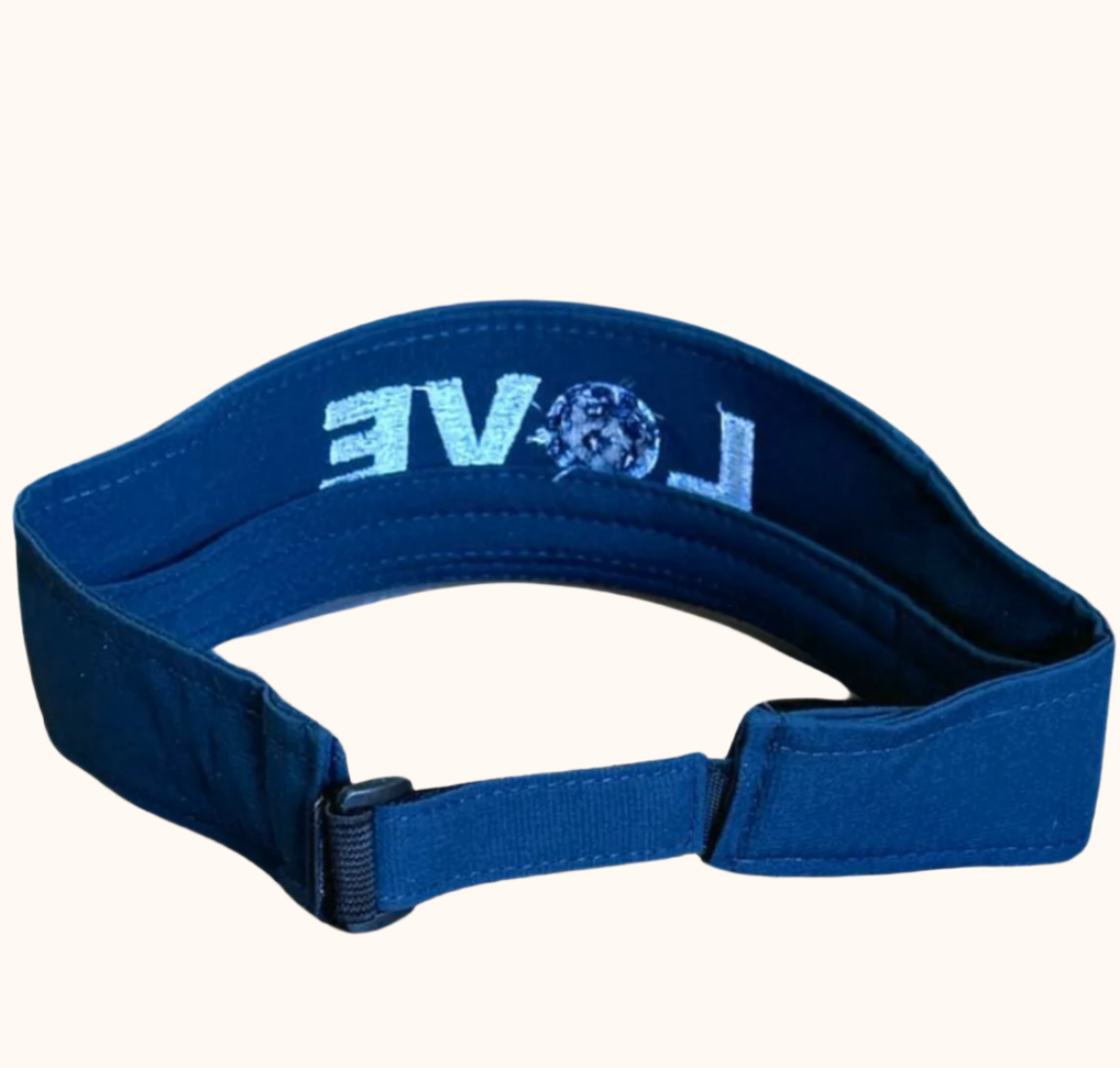 Visor with Pickleball Love Design - Blue - Posh Pickler