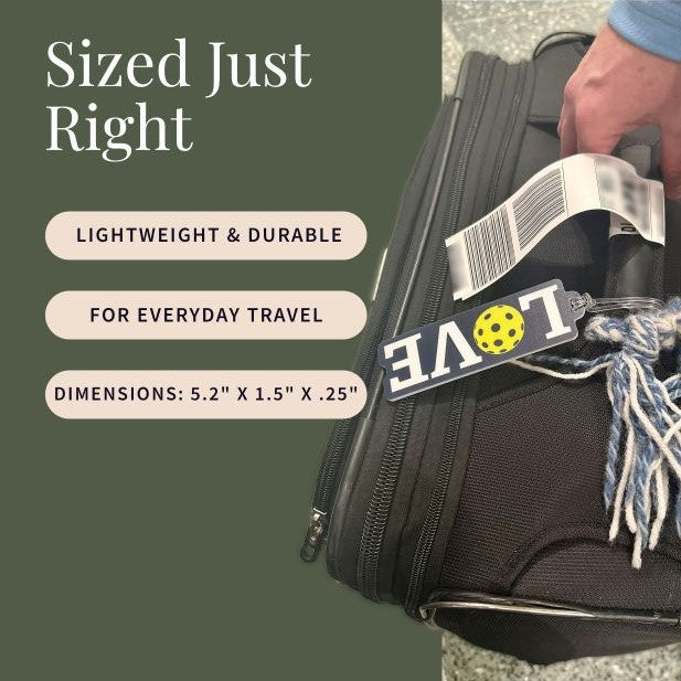 Pickleball Luggage Tags- 3 designs