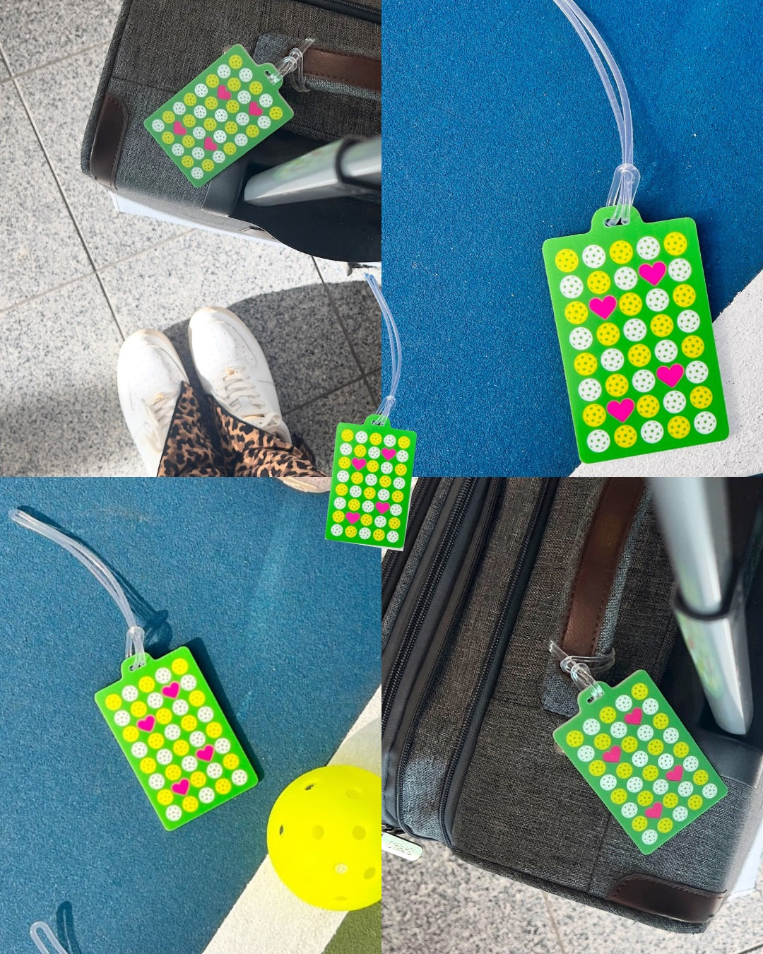 Pickleball Luggage Tags- 3 designs