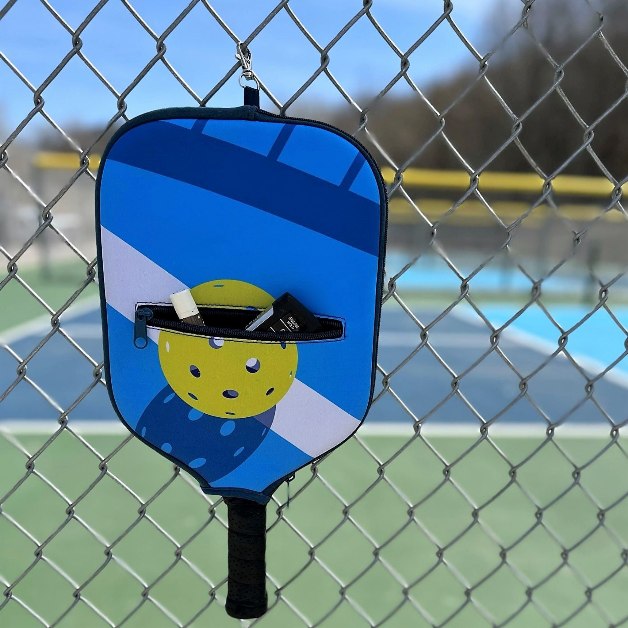 Pickleball Paddle Cover with Storage  Shadow Court