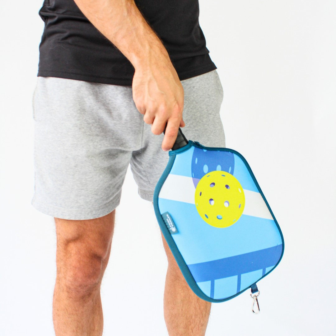 Pickleball Paddle Cover with Storage - Shadow Court - Posh Pickler