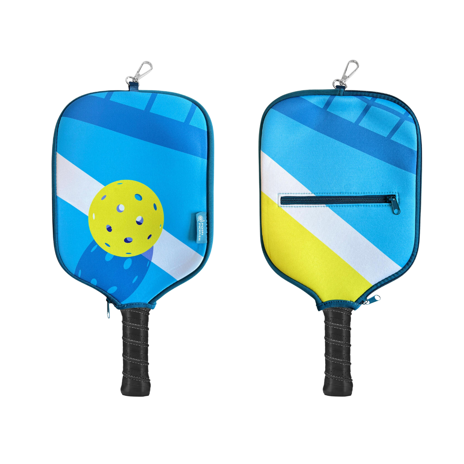 Pickleball Paddle Cover with Storage - Shadow Court - Posh Pickler