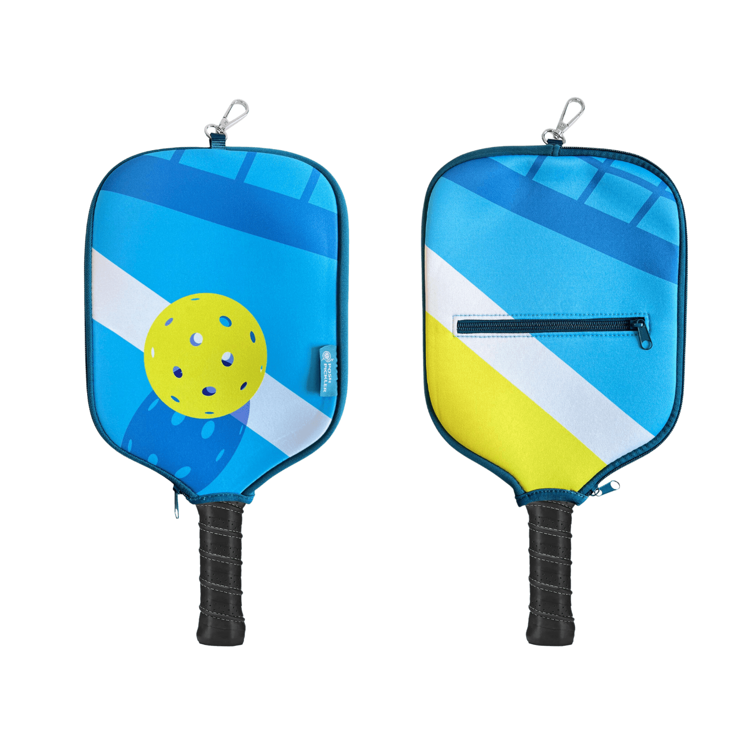 Pickleball Paddle Cover with Storage - Shadow Court - Posh Pickler