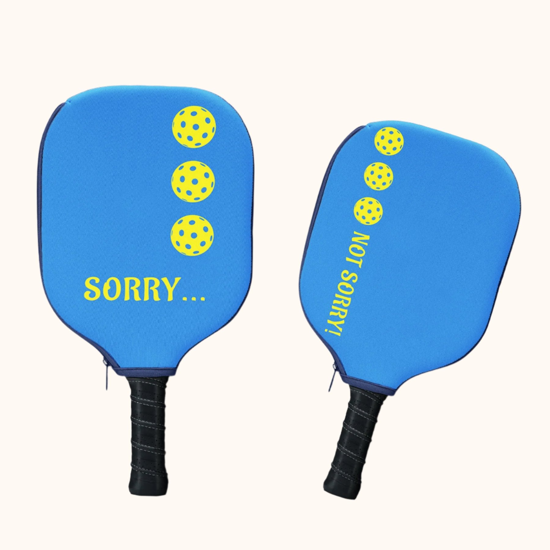 Original Pickleball Paddle Cover - Sorry not Sorry - Posh Pickler
