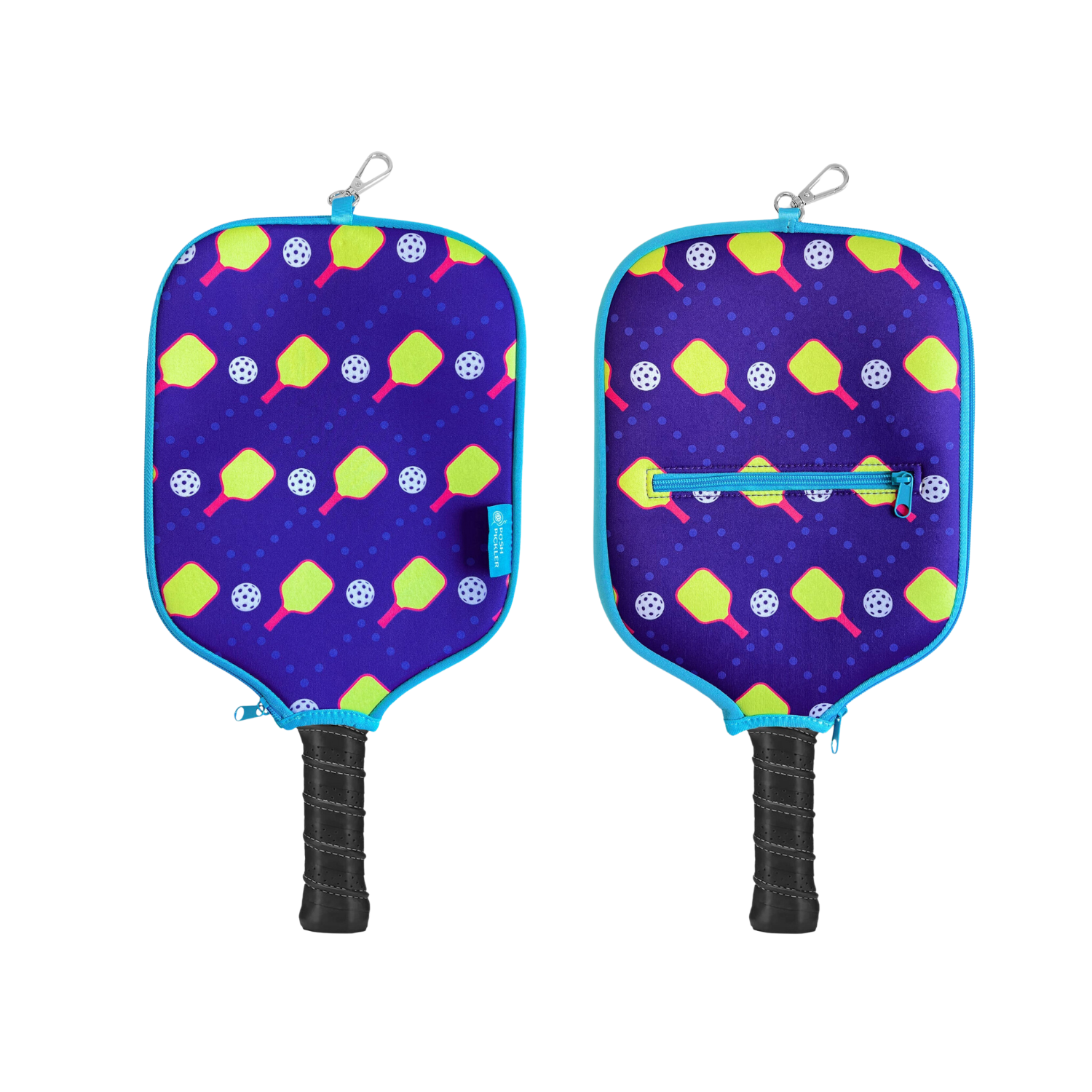 Pickleball Paddle Cover with Storage Pickle Power - Posh Pickler