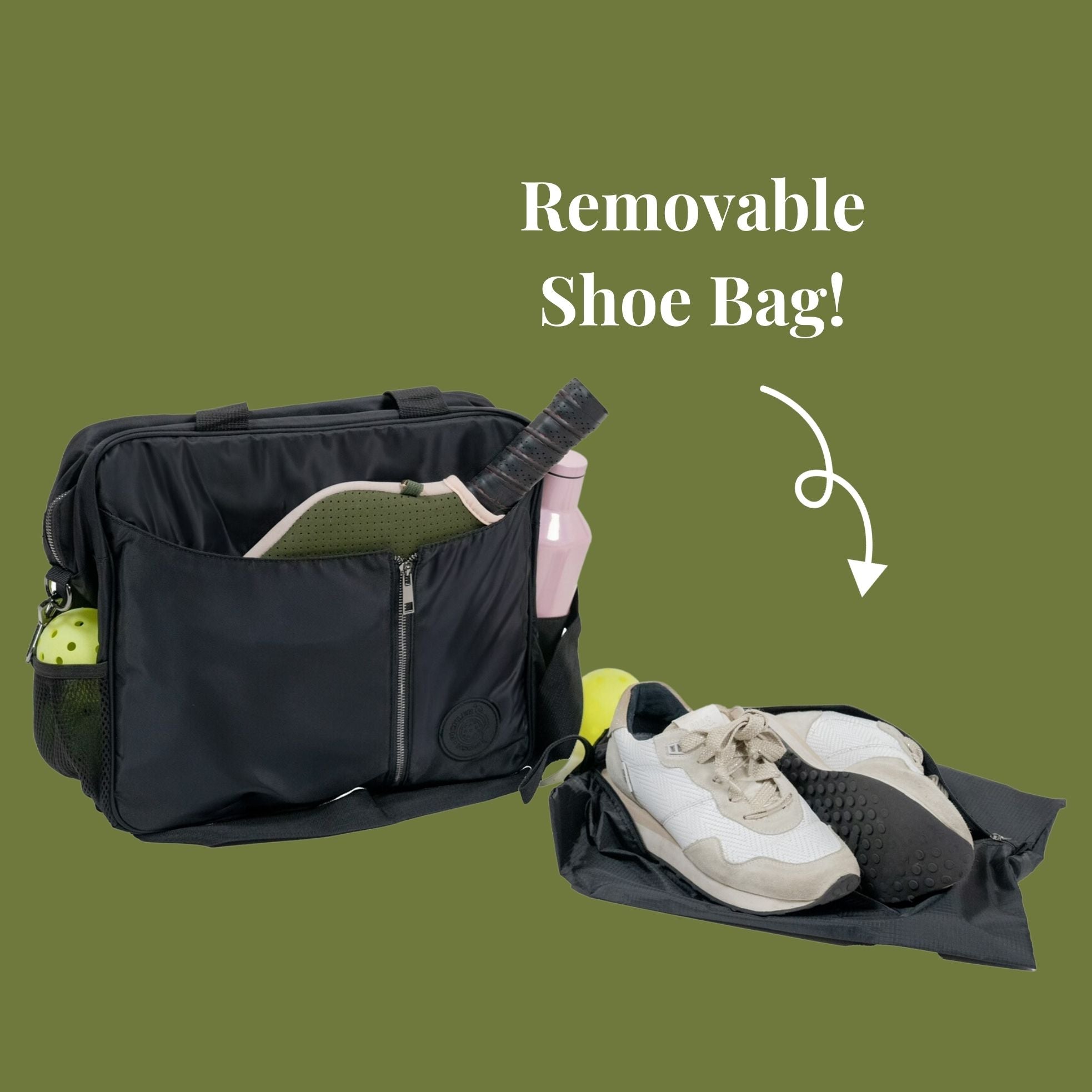 3-in-1 Pickleball Bag –Tote, Crossbody, Backpack 4 color options - Posh Pickler