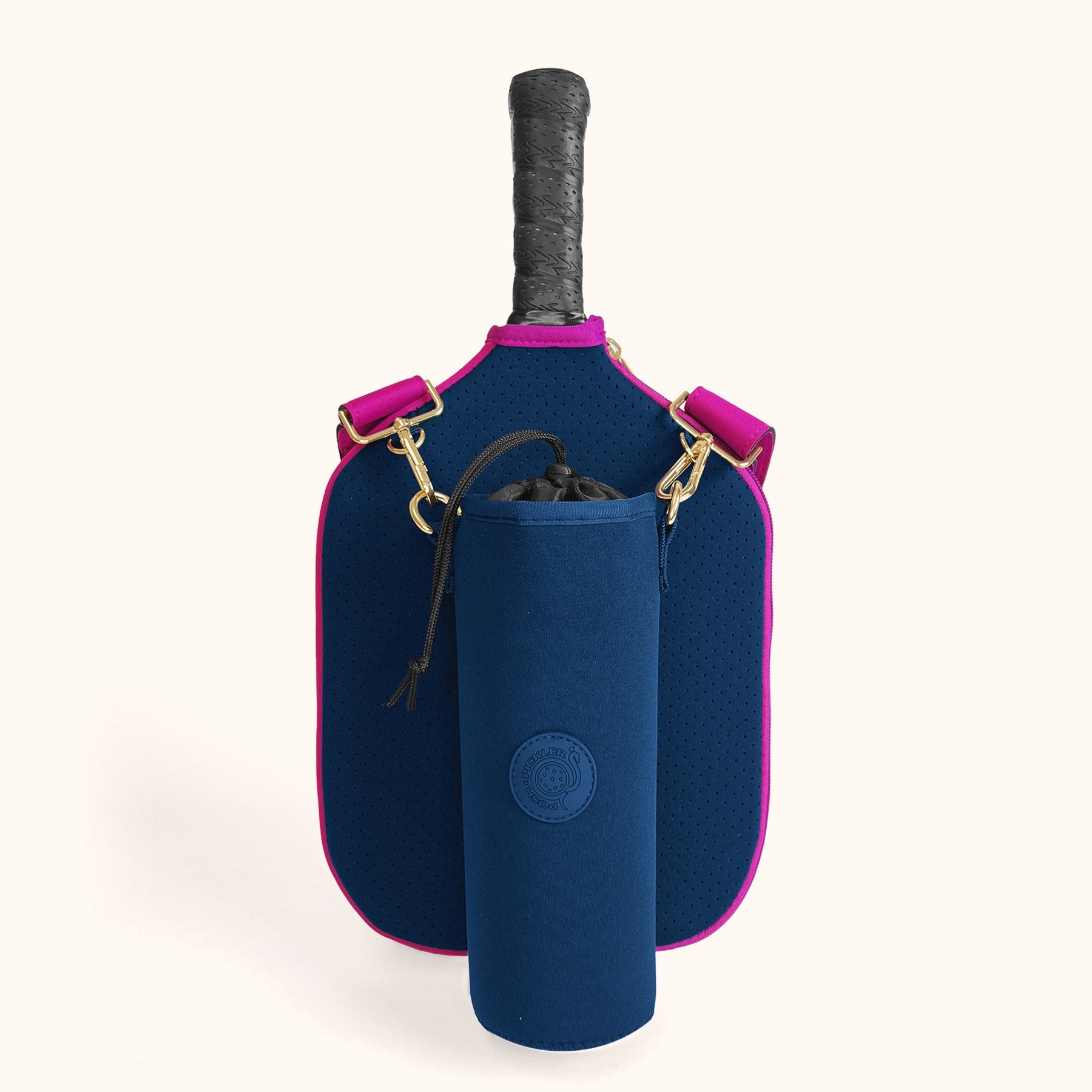 Pickleball Paddle Cover and Accessories Gift Set - Navy - Posh Pickler