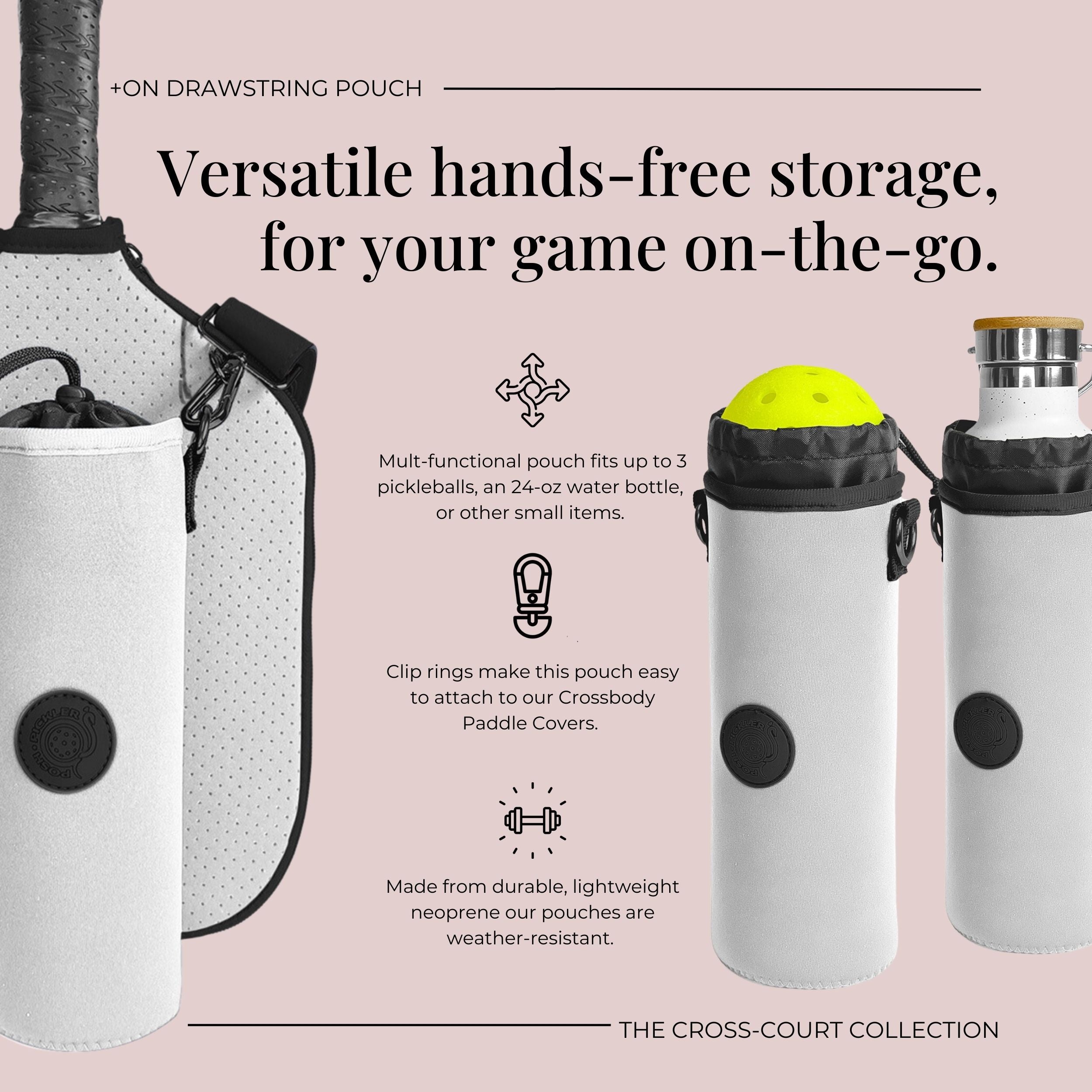 Pickleball Paddle Cover and Accessories Gift Set - Platinum - Posh Pickler