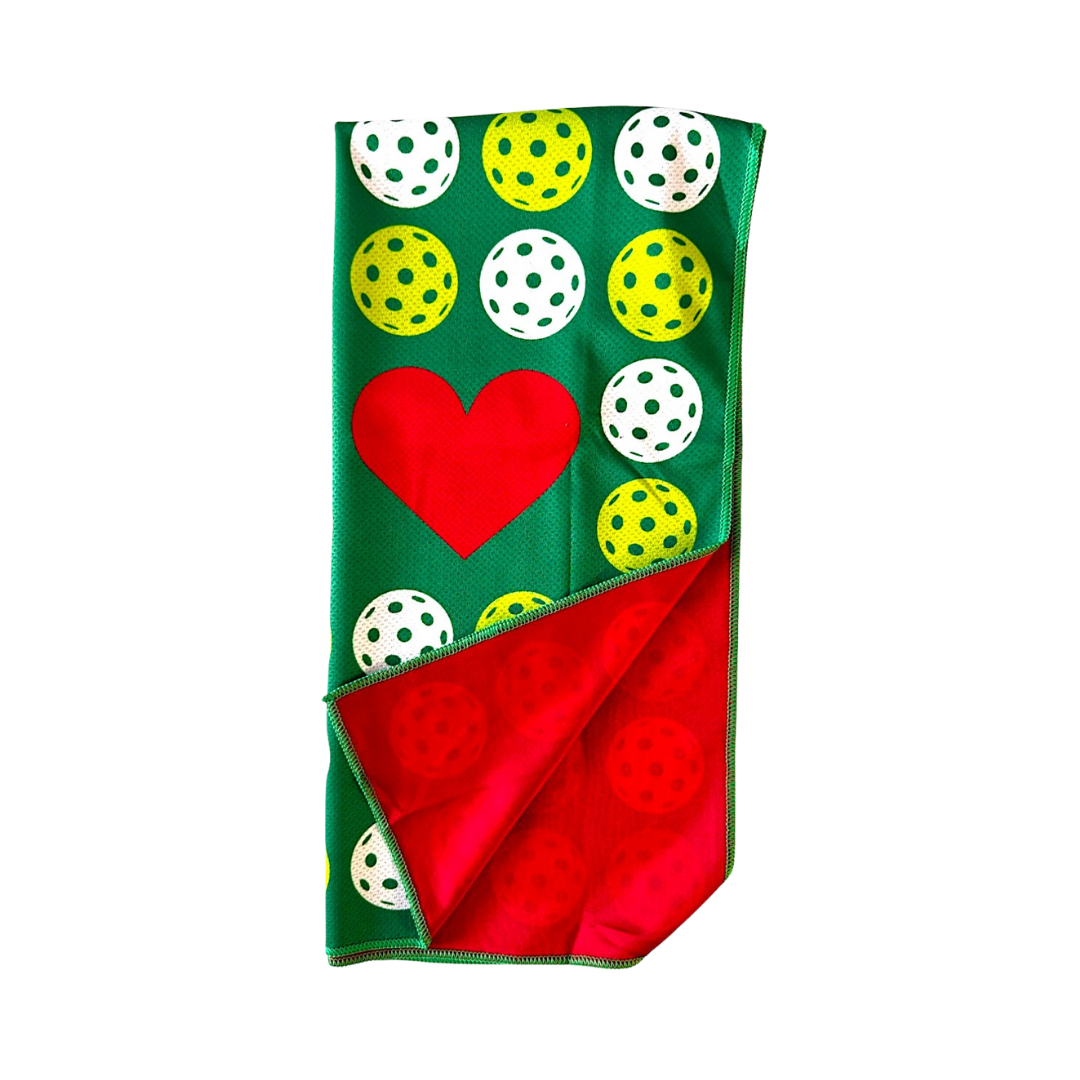 Pickleball Cooling Towel | Pickle Love Red