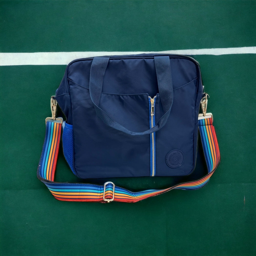 3-in-1 Pickleball Bag & Add-On Strap Gift Set- Navy/Vintage Victory