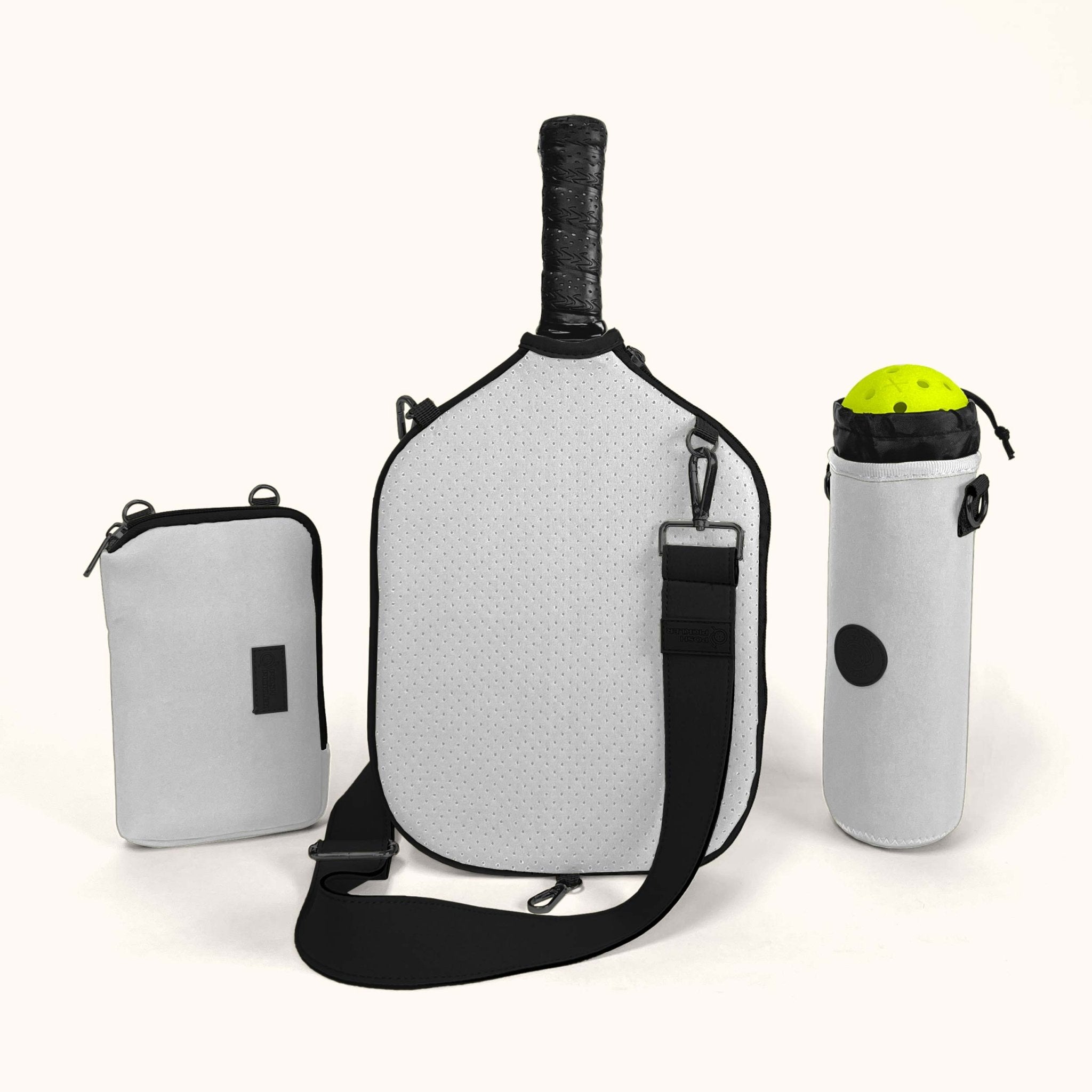 Pickleball Paddle Cover and Accessories Gift Set - Platinum - Posh Pickler