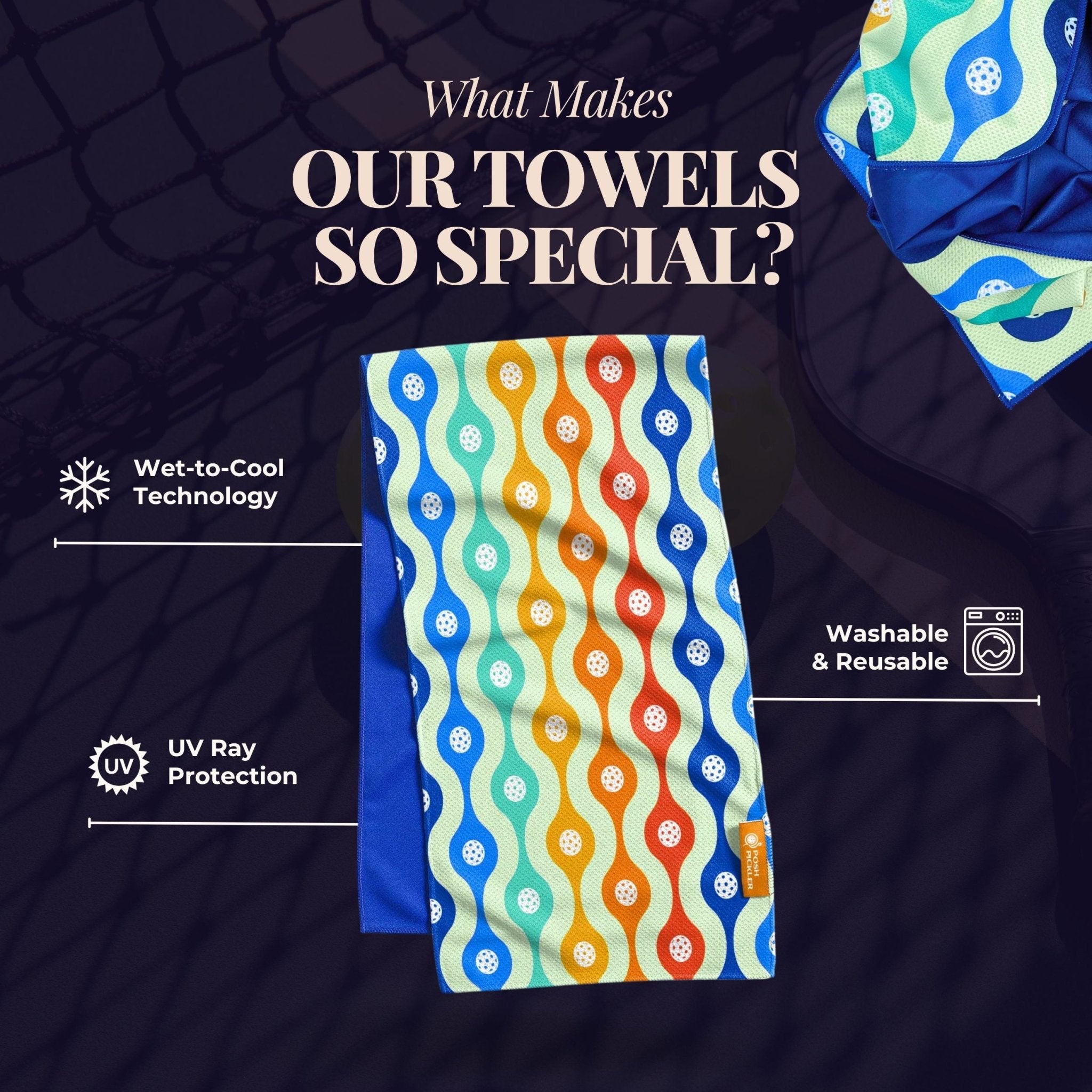 Pickleball Cooling Towel | Classic Dink - Posh Pickler
